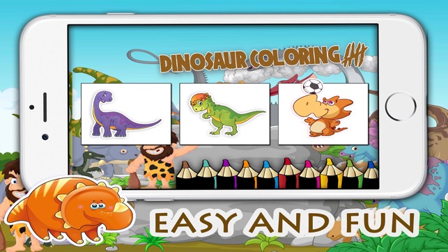‎Dinosaur coloring game activities for preschool #1 on the App Store