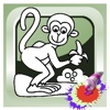 Games Coloring Page for Monkey