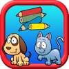 Dogs & Cats Coloring Painting Book Games for Kids