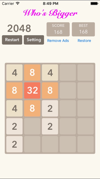 2048 5x5 6x6: Blocks Puzzle