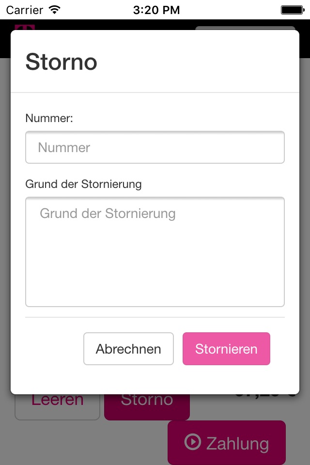 T-Mobile Registrierkasse screenshot 3