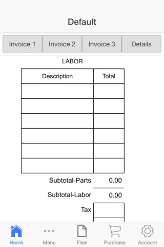 Labor Invoice screenshot 3