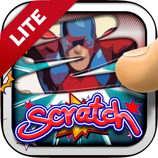 Reveal Trivia Games  Comic Heroes Scratch Photo Icon