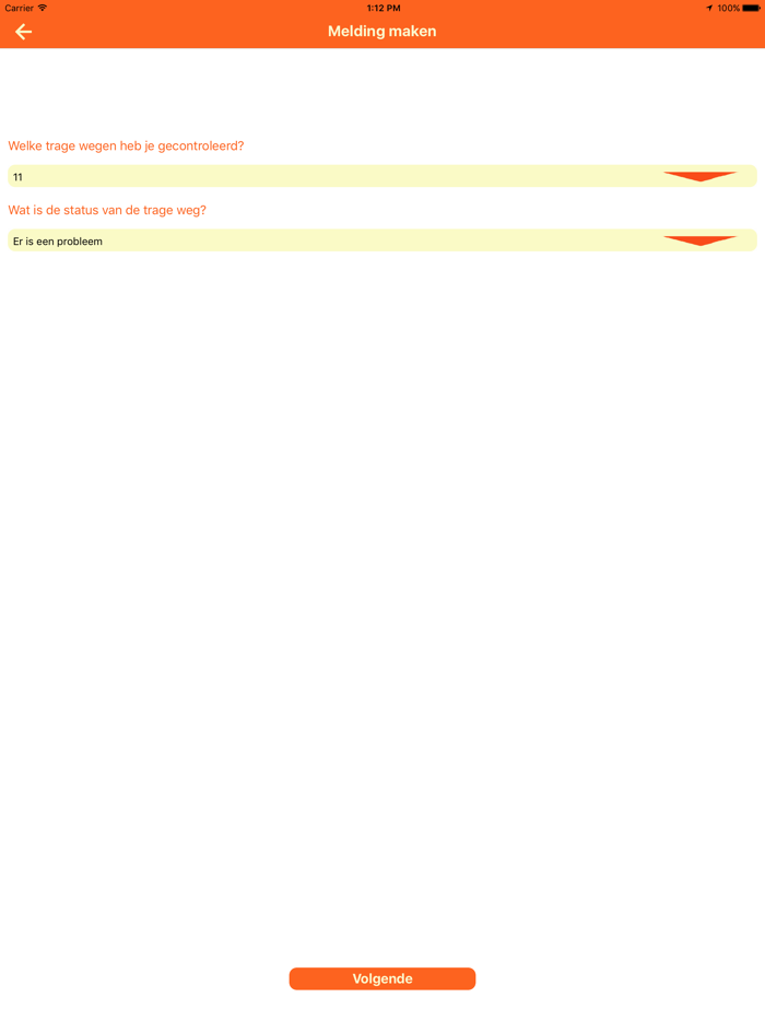 MobiMelder Trage wegen