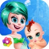 Fantasy Baby’s Mermaid Mommy-Pretty Makeup