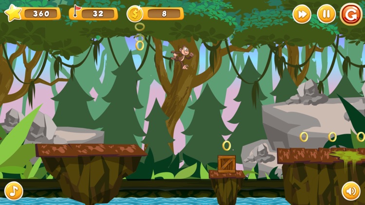 Forest Adventure : jumping games monkey run