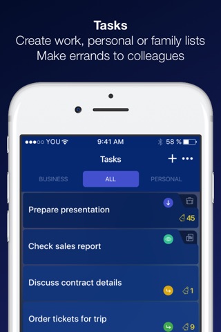 YOU - Tasks, Calendar, Messenger & Team Work screenshot 3