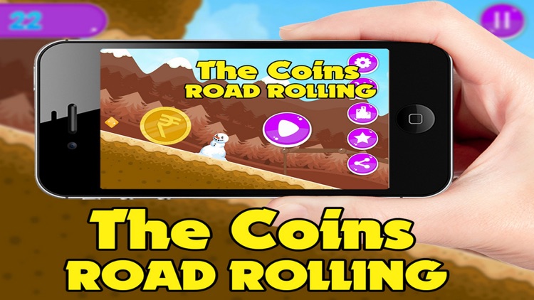 The Coins Road Rolling