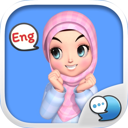 Amarena 3D Hijabgirl ENG Stickers by ChatStick iOS App