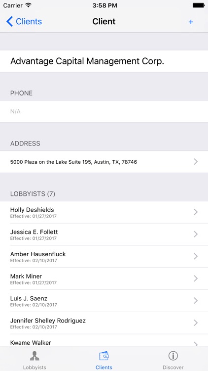 Texas Lobbyist Directory screenshot-3