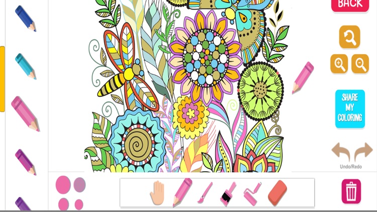 Flower Color Adult Coloring Book for Stress Relief