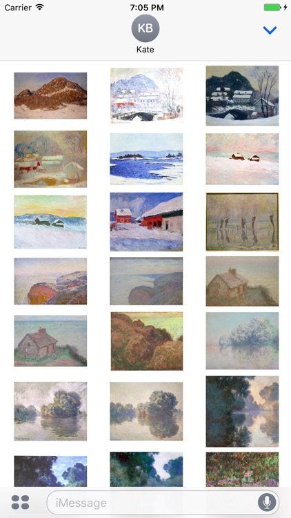 Monet Artworks for iMessage