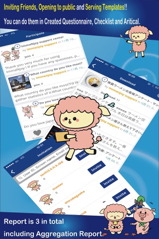 SNS-Free! & Simple! Survey & ToDo - ImmaNjoy screenshot 3