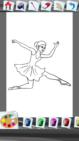 Game screenshot Ballet Coloring Book hack