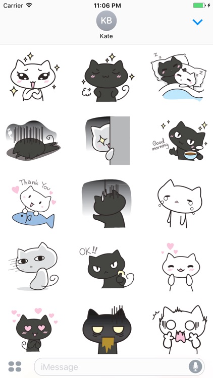 Couple Kittens Inlove Daily Life Sticker Vol 1