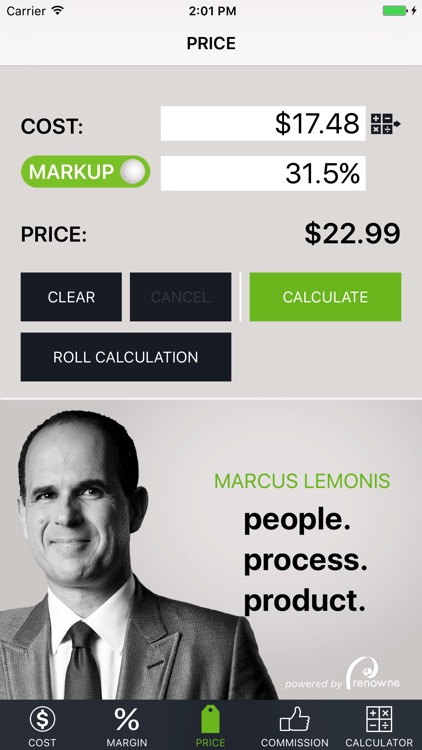 Cost Margin Calculator