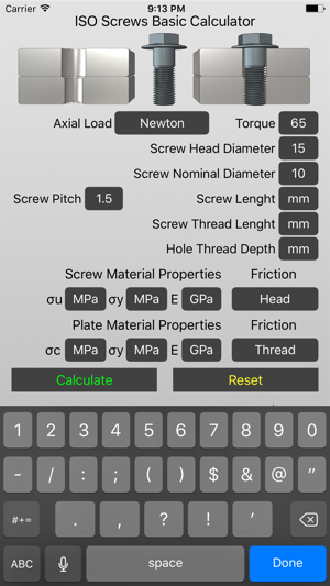 ISO Screws Basic Calculator(圖2)-速報App