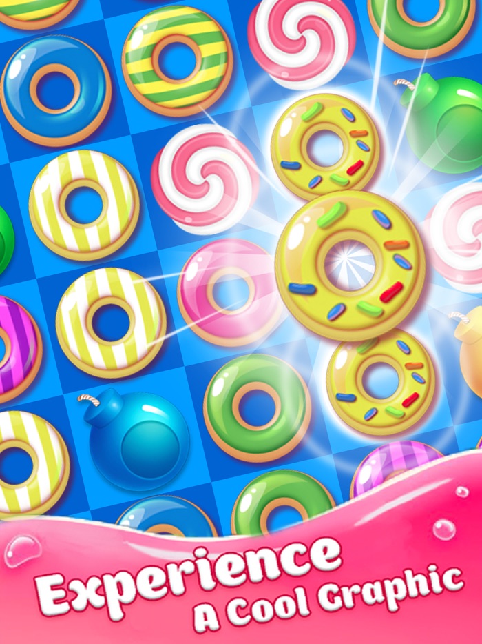 Donut Blast Pop Legend - Sweet Yummy Match 3 Game