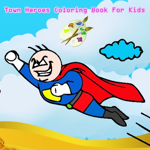 Town Heroes A Coloring Book For Kids iOS App