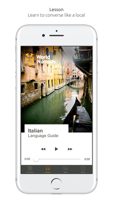 How to cancel & delete Italian Language Guide & Audio - World Nomads from iphone & ipad 3