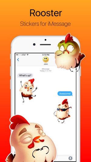 Happy Rooster Stickers(圖1)-速報App