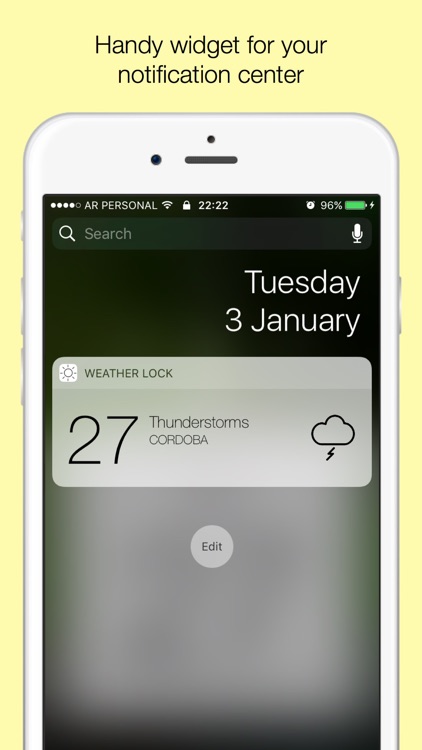 Weather Lock - Current weather on your lock screen screenshot-3