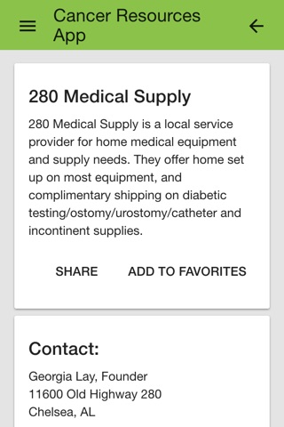 Cancer Resources in Alabama screenshot 2