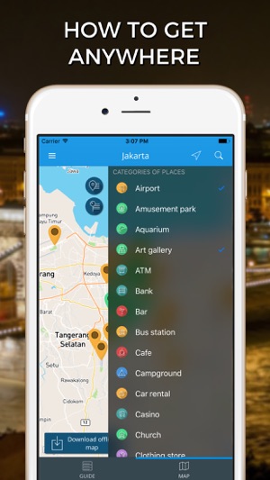 Jakarta Travel Guide with Offline Street Map(圖3)-速報App