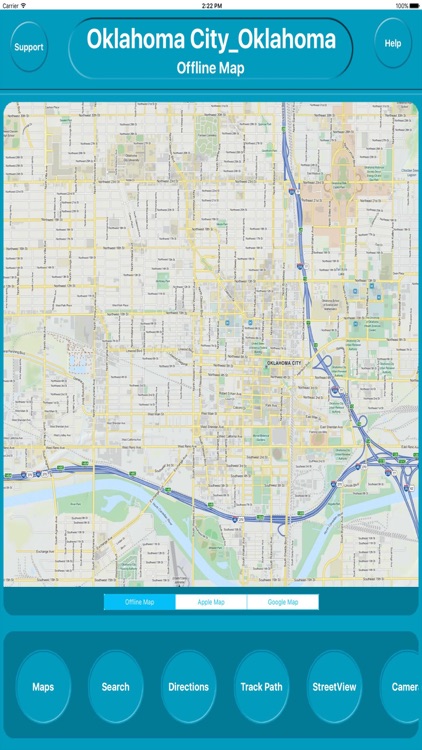 Oklahoma City Ok Offline City Maps with Navigation