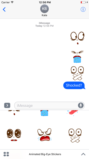 Animated Big-Eye Stickers For iMessage(圖4)-速報App
