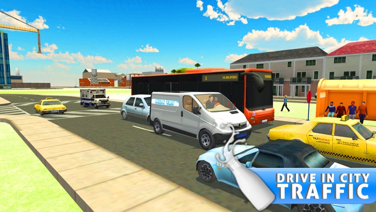 Milk Van Delivery Simulator & Minivan Driving screenshot-3