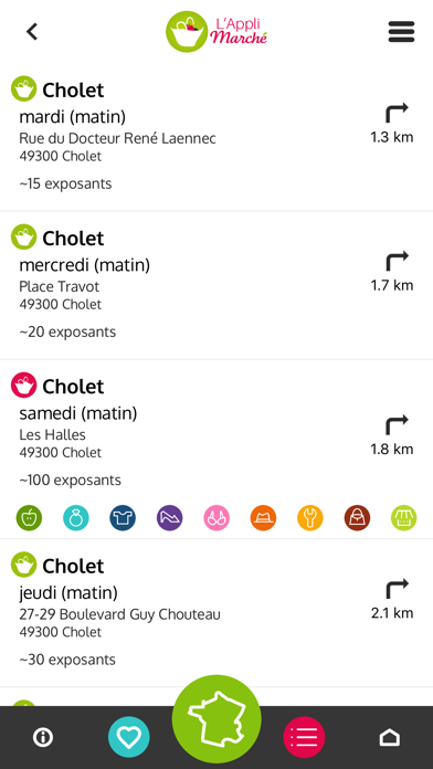 Appli marchés : tous les marchés en France screenshot 2