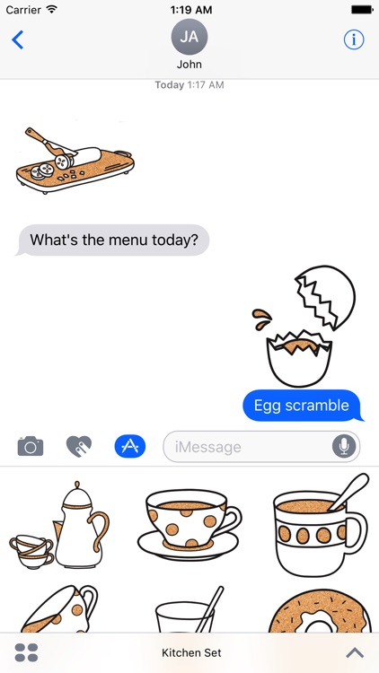 Kitchen Set - Cork Deco Stickers