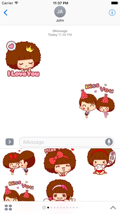 Happy Couple Stickers for Valentine