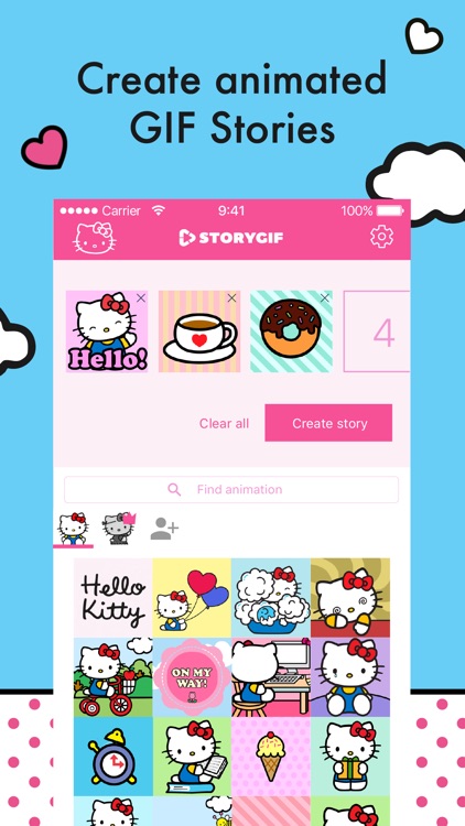 Hello Kitty StoryGIF: Valentines GIF & Story Maker