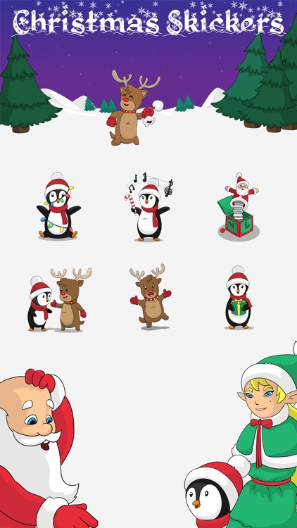 Christmas Stickers: Santa Claus and Friends