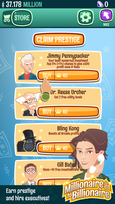 Millionaire To Billionaire - Clicker Game screenshot 3