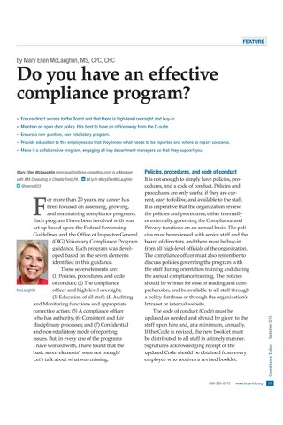 HCCA Compliance Today Magazine screenshot 2