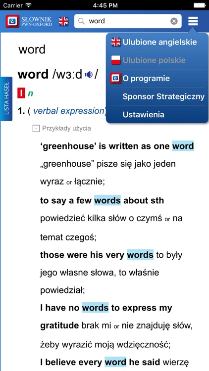 PWN-Oxford – Wielki słownik angielsko-polski screenshot-4