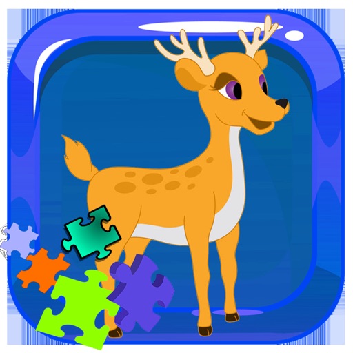 Animals Deer Jigsaw Puzzle Free Games For Kid iOS App