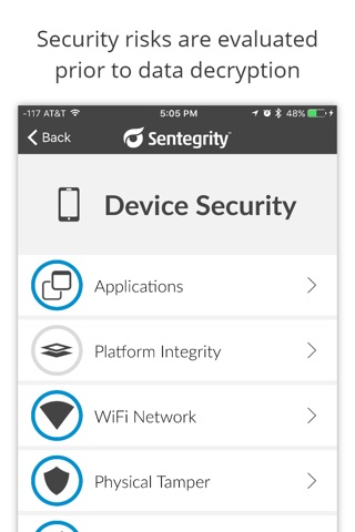 Sentegrity for BlackBerry screenshot 3