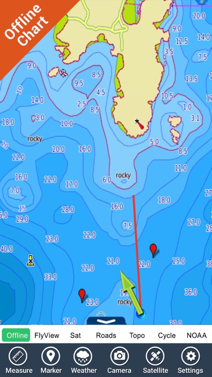 Boating French Riviera GPS HD nautical map fishing