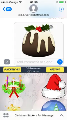 Game screenshot Christmas Stickers For iMessage apk