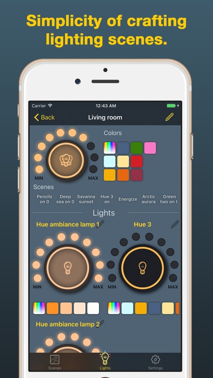 iHue for Philips Hue - easy control of light.