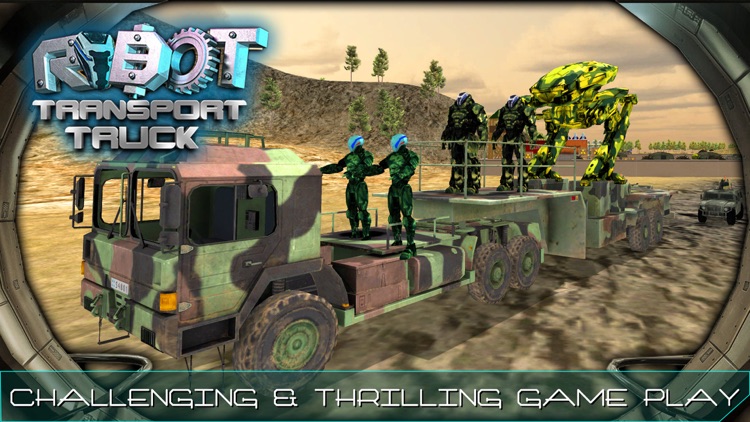 Robot Transport Truck & Driving Simulator Game screenshot-3