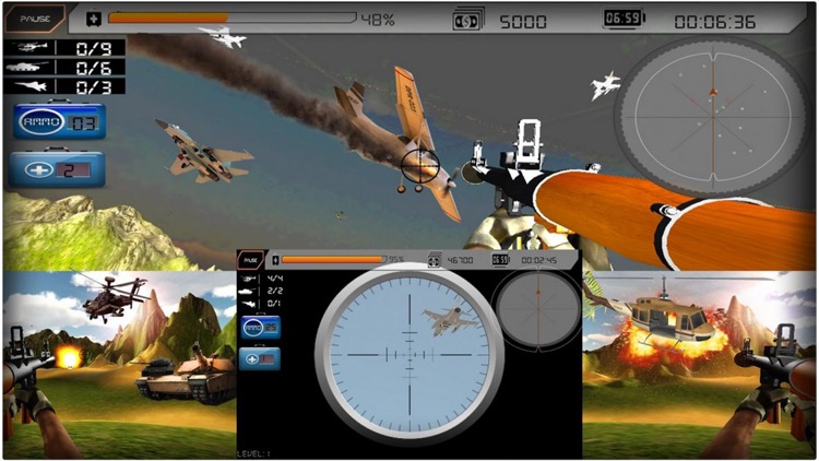 Bazooka Gun War Helicopter Shooting screenshot-3