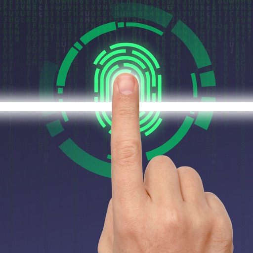 Lie detector fingerprint scanner simulator Icon