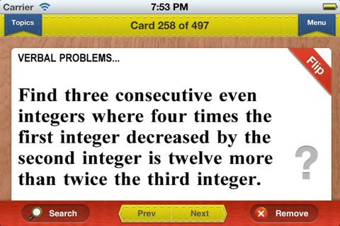 TEAS 6 Prep Math Flashcards Exambusters screenshot 4