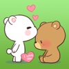 Two Bears Fall In Love Stickers