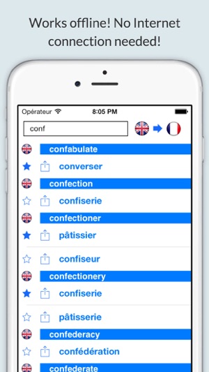 Offline English French Dictionary (Dicti